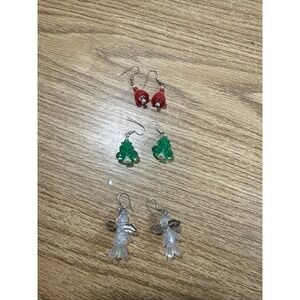 Holiday Earrings Handmade Tree, Angels,‎ Bells